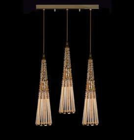 Lustra cu 3 pendule cristal Bohemia design LUX AMADEUS 03-CH