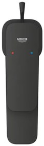 Baterie lavoar monocomanda Grohe Cubeo S cu ventil Pop-Up negru mat