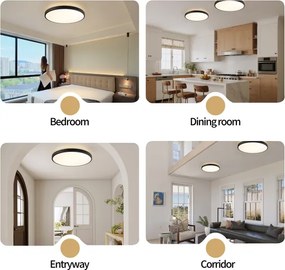 Brilagi - Corp de iluminat LED reglabil GLASS POOL DOUBLE, 80 W, 230 V, 60 cm, negru + telecomandă