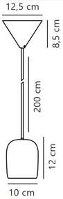Lustră pe cablu Nordlux NOTTI 1xE27/25W/230V gri