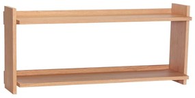 Raft în culoare naturală etajat cu aspect de lemn de stejar 100 cm Forma – Hübsch