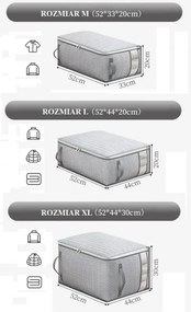 Organizator pentru dulap SENCA XL 52x44x30 cm gri