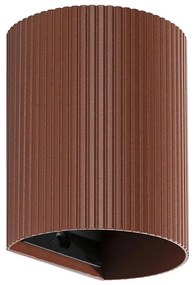 Aplică FARO 40529 SOLE 1xGU10/8W/230V cărămiziu canelat rotund