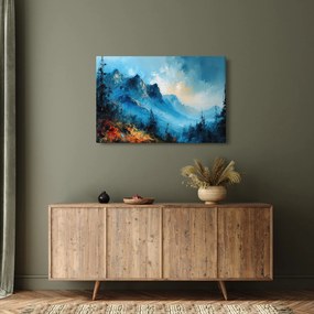 Tablou - Pictura munților (90x60 cm)
