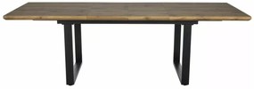 Masa extensibila Umberto II stejar artizan/negru L160-24xl90 cm
