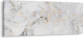 Tablou - Mandale albe (120x50 cm)