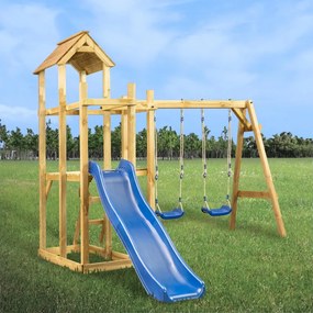 Turn de joaca, 285x120x226,5 cm, lemn de pin impregnat