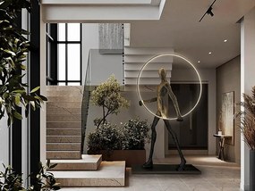 Figurina XXL decorativa / Lampa LED de podea design lux Caminante