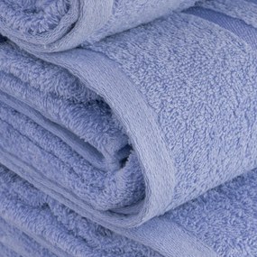 Prosop albastru din bumbac din frotir 30x50 cm Simple – Casa Selección