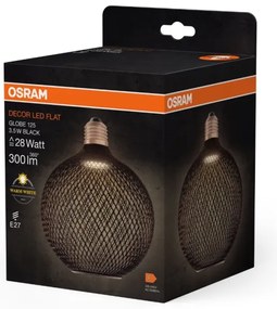 Bec LED Osram DECOR FLAT G125 E27/3,5W/230V 2700K negru
