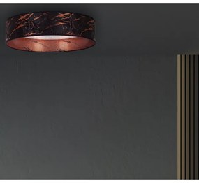 Plafonieră LED VELVET STAR LED/24W/230V d. 40 cm  neagră/cupru Brilagi