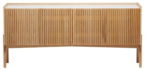 Comodă în culoare naturală joasă cu aspect de lemn de stejar 177x42 cm Bottrup – Woodman