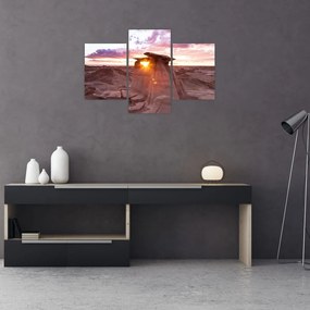 Tablou - Apus de soare în deșert (90x60 cm)