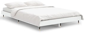 832189 vidaXL Cadru de pat, alb, 120x190 cm, lemn prelucrat