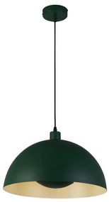 Lustra suspendata stil industrial Mars verde/ crem