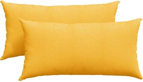 vidaXL Perne pentru canapea 2 pcs Galben Deschis 80 x 40 cm