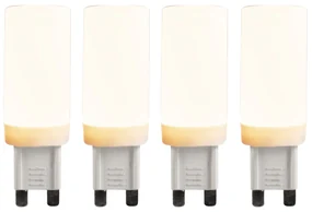 Set de 4 becuri LED G9 cu 3 trepte de reglare a luminozității 4.5W 500lm 2700K