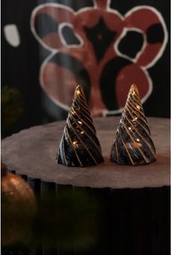 Decorațiuni luminoase negre 2 buc. cu baterii ø 6 cm Vilma Tree – Sirius
