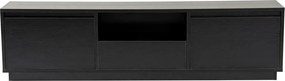 Comoda TV VANGUARD, negru, PAL, 160x30x42 cm