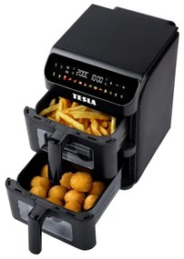 Friteuză cu aer cald TESLA Electronics AirCook - multifuncțională, digitală, 11 l, 2800W/230V, neagră