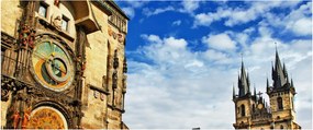 Tablou - Ceasul astronomic din Praga (120x50 cm)