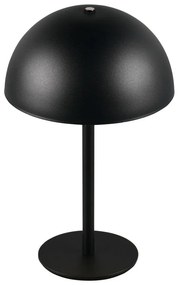 Veioză negru-mat LED cu abajur din metal (înălțime 21 cm) Munoz – Trio