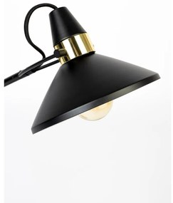 Veioză neagră cu abajur din metal (înălțime 70 cm) Jona – White Label