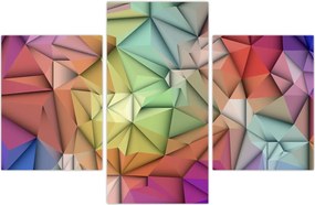 Tablou - Abstracția poligonală (90x60 cm)