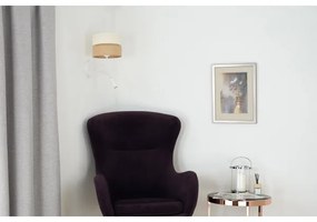 Brilagi - Lampă de perete ROYAL YUTE 1xE27/15W + 1xG9/6W bej/crem/ albă