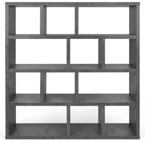 Bibliotecă gri cu aspect de beton 150x159 cm Berlin – TemaHome