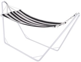 Deuba Plasa balansoar cu cadru metalic 200x80 cm - crem/negru