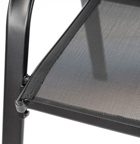 Set mobilier de grădină Lorca 4+1 negru