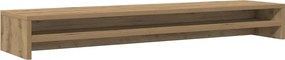 vidaXL Suport monitor stejar artizanal 100x24x13 cm lemn stratificat