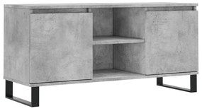 827024 vidaXL Comodă TV, gri beton, 104x35x50 cm, lemn compozit