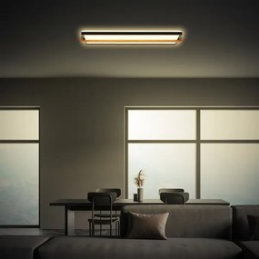 Briloner 3846015 - Plafonieră LED, 22 W, 230 V, 60,5 x 20 cm