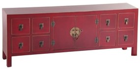 Comodă roșie joasă 130x50,5 cm Oriente – Ixia