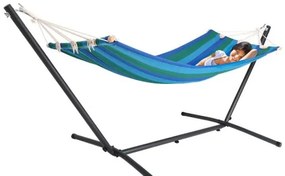 Deuba Hamac cu cadru metalic 200 x 80 cm - albastru