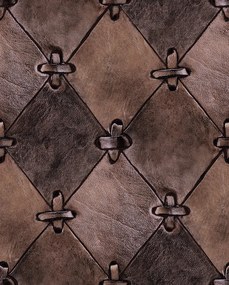 Tapet Leather Rhombs, Vintage, repetitiv, Rebel Walls