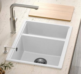 Chiuveta din granit Logan 150 alb