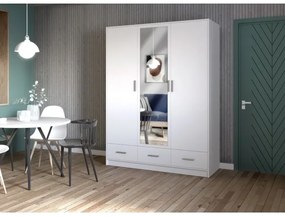 Dulap cu oglindă SANNA 150x215 cm alb