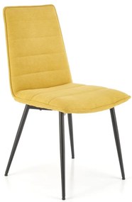 Scaun tapitat K493 mustariu - H92 cm