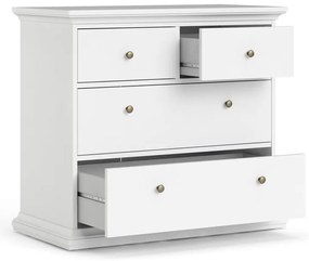 Comodă albă joasă 96x87 cm Paris – Tvilum