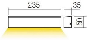 Aplică LED de exterior OMNIA LED/12W/230V 3000K IP54 maro Redo 90395