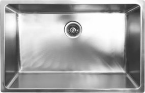 Chiuveta inox Inter Ceramic cu o cuva fara picurator finisaj inox satinat 74x44 cm
