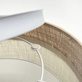 Plafonieră LED SIRJA BOHO, 20 W, 230 V, Ø 35 cm, bej/crem