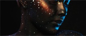 Tablou strălucitor a femeii (120x50 cm)