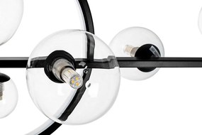 Lustra moderna cu 10 de surse de lumina si LED LINEA TWIN 120
