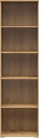Biblioteca ZELE, stejar wotan, PAL, 56x41x195 cm