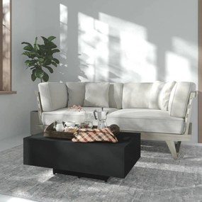 vidaXL Măsuță de cafea, negru, 85x55x31 cm, lemn prelucrat