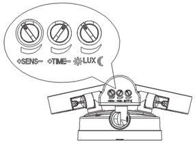 Top Light Tarraco C PIR - Lumină de inundație cu LED cu senzor TARRACO 2xLED /20W/230V IP65